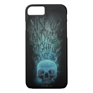 "Rise Up" Skull & Smoke Graphic iPhone 8/7 Hoesje