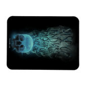 "Rise Up" Skull & Smoke Graphic Magneet (Horizontaal)