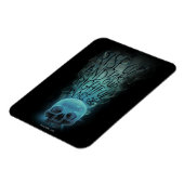 "Rise Up" Skull & Smoke Graphic Magneet (Linkerzijde)