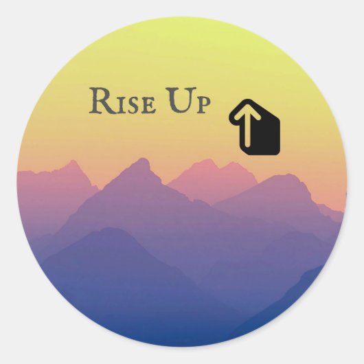 Rise Up Sticker Decal (Voorkant)