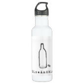 #RiseAndWine Water Bottle Waterfles (Voorkant)