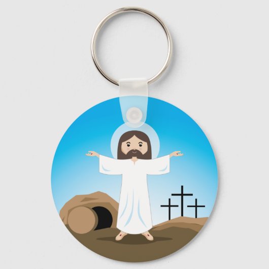 Risen Christus Sleutelhanger (Voorkant)