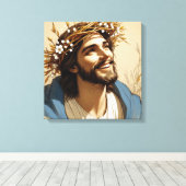 Risen, de zoon canvas afdruk (Insitu (Houten vloer))