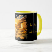 Risen Jesus Empty Tomb 3D Papercut 15oz Coffee Mug (Devant droit)