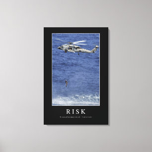 Risico: Inspirerend prijsopgave 1 Canvas Afdruk