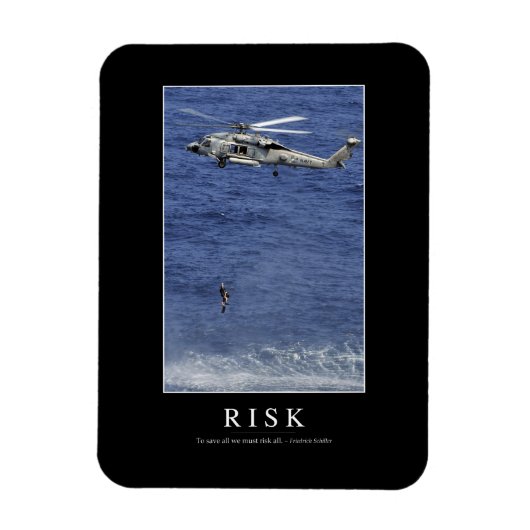 Risico: Inspirerend prijsopgave 1 Magneet (Verticaal)