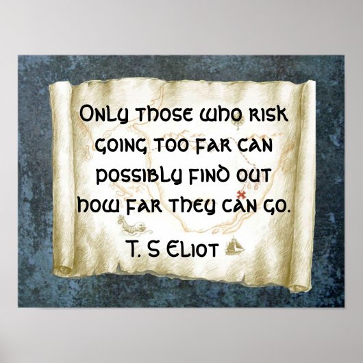 Risico nemen poster (Voorkant)