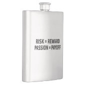 Risico = Reward, Passie = Uitbetaling Flacon (Rechts)