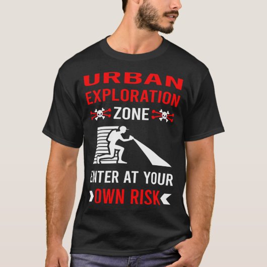 risicozone stadsverkenning t-shirt (Voorkant)