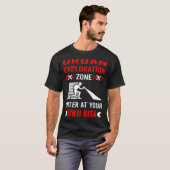 risicozone stadsverkenning t-shirt (Voorkant volledig)