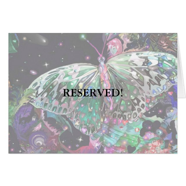 Rising Butterfly Table Kaart! (Voorkant Horizontaal)