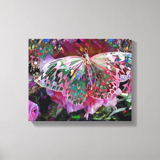 Rising Dawn Butterfly Canvas Afdruk (Voorkant)