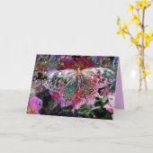 Rising Dawn Butterfly Kaart (Gele Bloem)