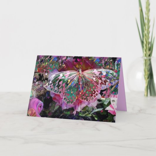 Rising Dawn Butterfly Kaart (Voorkant)