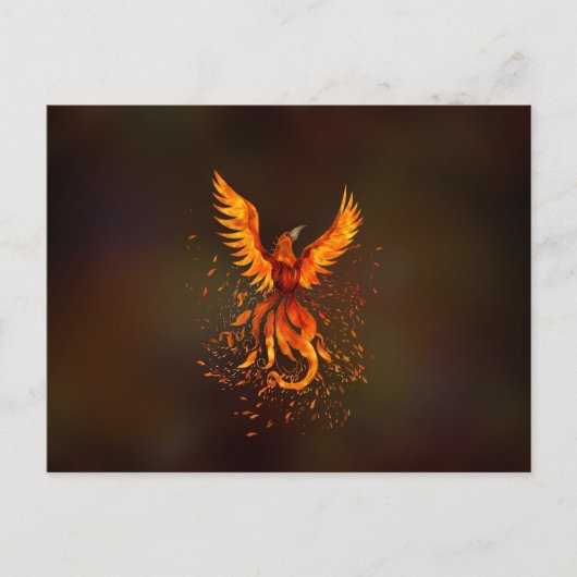 Rising Phoenix Bird Briefkaart (Voorkant)