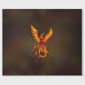 Rising Phoenix Bird Cadeaupapier (Vlak)