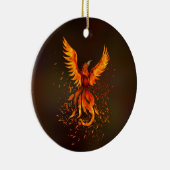 Rising Phoenix Bird Keramisch Ornament (Rechts)