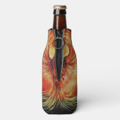 Rising Phoenix Fire Bird Bold Flame Energy Flesjeskoeler (Fles Achterkant)