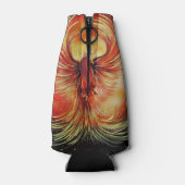 Rising Phoenix Fire Bird Bold Flame Energy Flesjeskoeler (Achterkant)