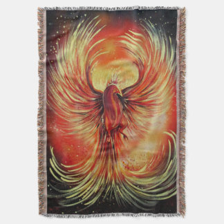 Rising Phoenix Fire Bird Bold Flame Magical Deken