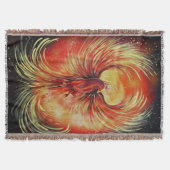 Rising Phoenix Fire Bird Bold Flame Magical Deken (Voorkant)