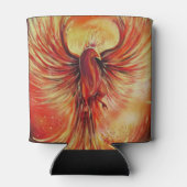 Rising Phoenix Fire Bird Bold Flame Mythical Blikjeskoeler (Achterkant)