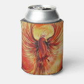 Rising Phoenix Fire Bird Bold Flame Mythical Blikjeskoeler (Blikje Achterkant)