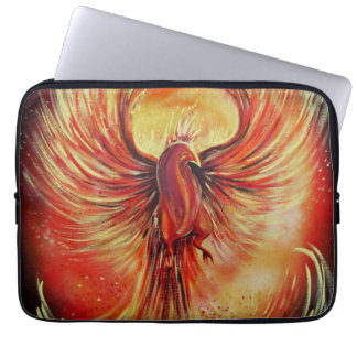 Rising Phoenix Fire Bird Bold Flame Mythical Laptop Sleeve