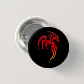 Rising Phoenix Tribal Symbool Ronde Button 3,2 Cm (Voorkant /achterkant)