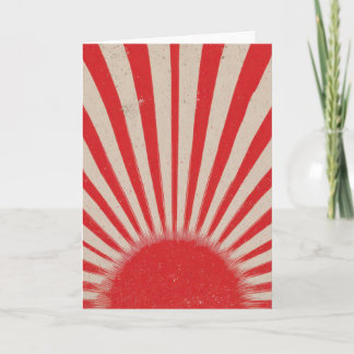 Rising Sun Background – Retro Vintage Rays Kaart