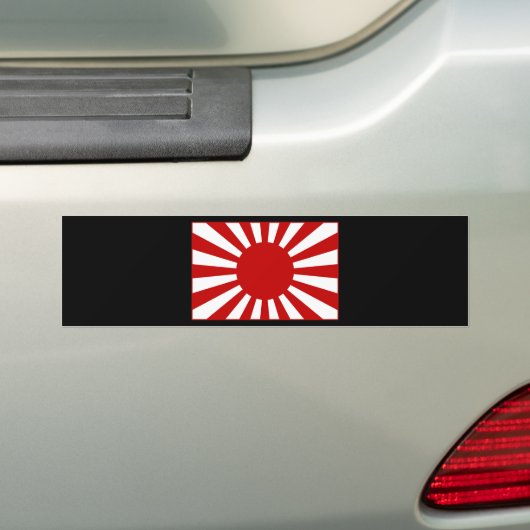 Rising Sun Flag 3 Bumpersticker (Op auto)