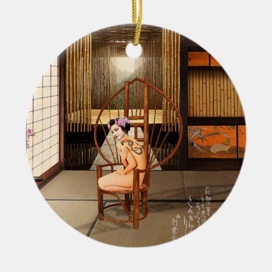 Rising Sun Keramisch Ornament (Voorkant)