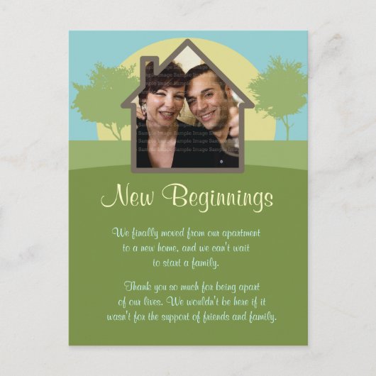 Rising Sun Modèle photo New Home Faire-part (Devant)