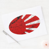 Rising Sun Ovale Sticker (Envelop)