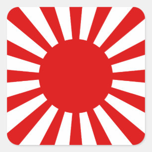 Rising Sun Vierkante Sticker