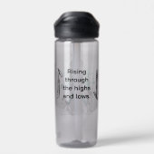 Rising through the highs and lows | Bipolar Aware Waterfles (Achterkant)