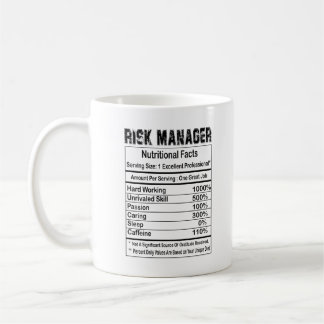 Risk Manager Nutrition Facts 11 oz Coffee Mug Koffiemok