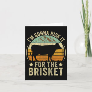 Riskeer het voor de Brisket Funny Meat Smoker BBQ Kaart