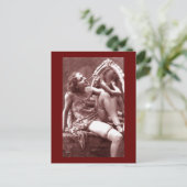  riskie Foto meisje Briefkaart (Staand voorkant)