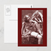  riskie Foto meisje Briefkaart (Voorkant / Achterkant)