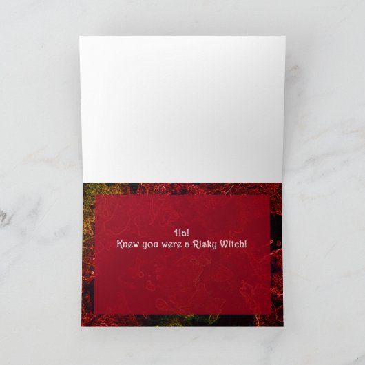 Risky Entrance, schedel & botten kaart (Binnen)