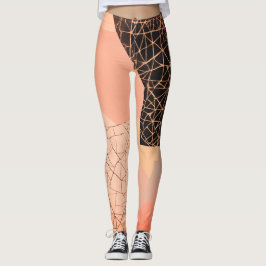 Riso-geïnspireerde Fragmenten Leggings