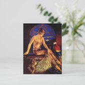 Risque Flapper Mode Girl & Exotic Pets Briefkaart (Staand voorkant)