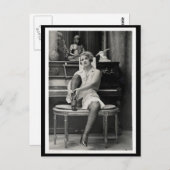 Risqué foto Briefkaart (Voorkant / Achterkant)