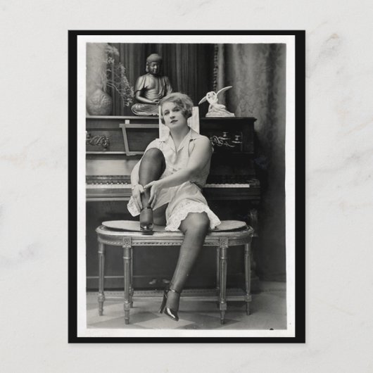 Risqué foto Briefkaart (Voorkant)