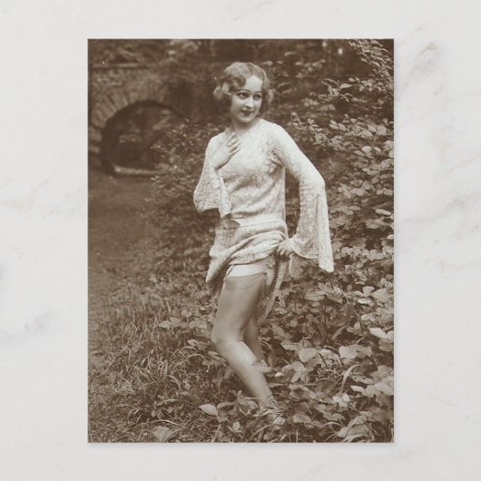  Risqué foto Briefkaart (Voorkant)