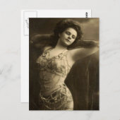  Risqué foto Briefkaart (Voorkant / Achterkant)