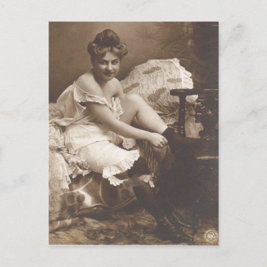 Risque  Frans briefkaart foto (Voorkant)