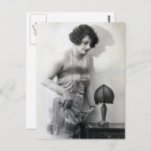 Risque frans foto briefkaart (Voorkant / Achterkant)