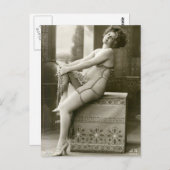 Risque frans foto briefkaart (Voorkant / Achterkant)